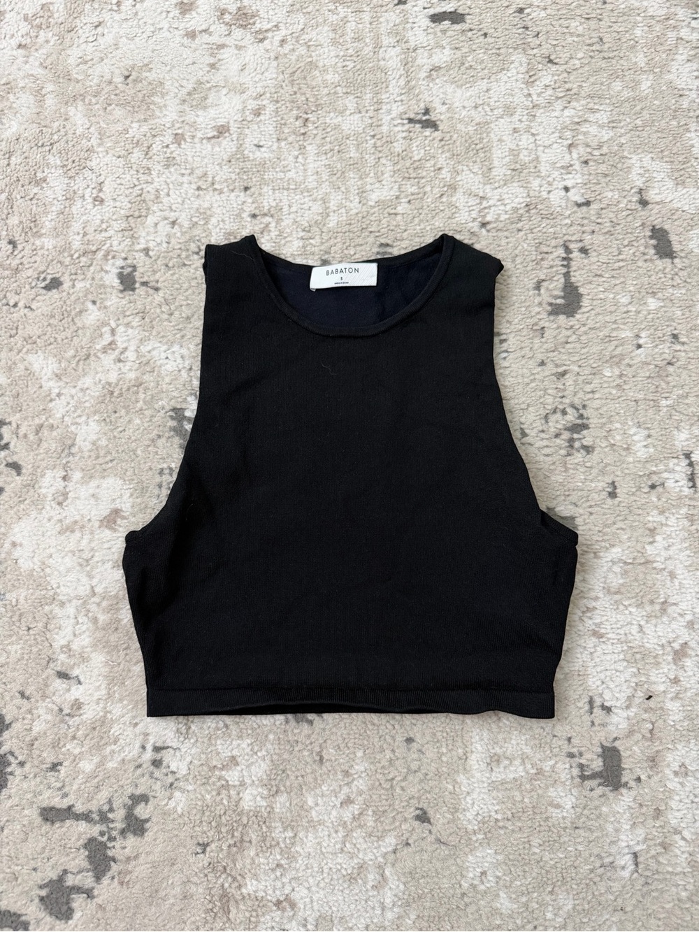 Babaton Black Crop Top Size Small